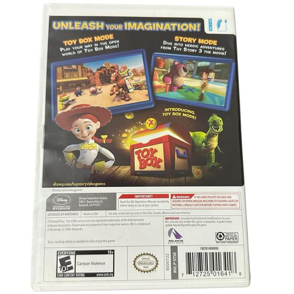 Toy Story 3 Nintendo Wii Video Game With Manual Untested - Picture 2 of 11
